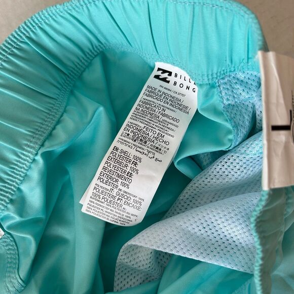 Billabong Recycler Laybacks Board Shorts Casual Men’s Size Large Teal Blue NEW - Picture 5 of 8